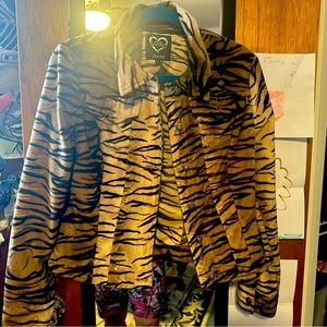 Vintage XOXO animal print jacket